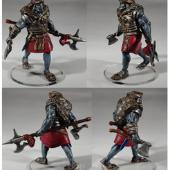 O.png Free STL file Orc Paladin・Design to download and 3D print