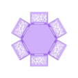 Folding Hexagon Box.stl Складной декоративный ящик для хранения