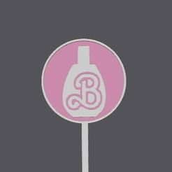 barbie-perfume1.jpg Archivo STL BARBIE MINI CAKE TOPPER - Perfume 1・Plan imprimible en 3D para descargar