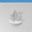 Cascada-Egipto-ISO.png 埃及回流香炉 @ 3D 打印数字即时下载