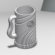 Capture.png Mug 3d model with yin and yang symbol STL OBJ And SOIDWORKS File 3D model