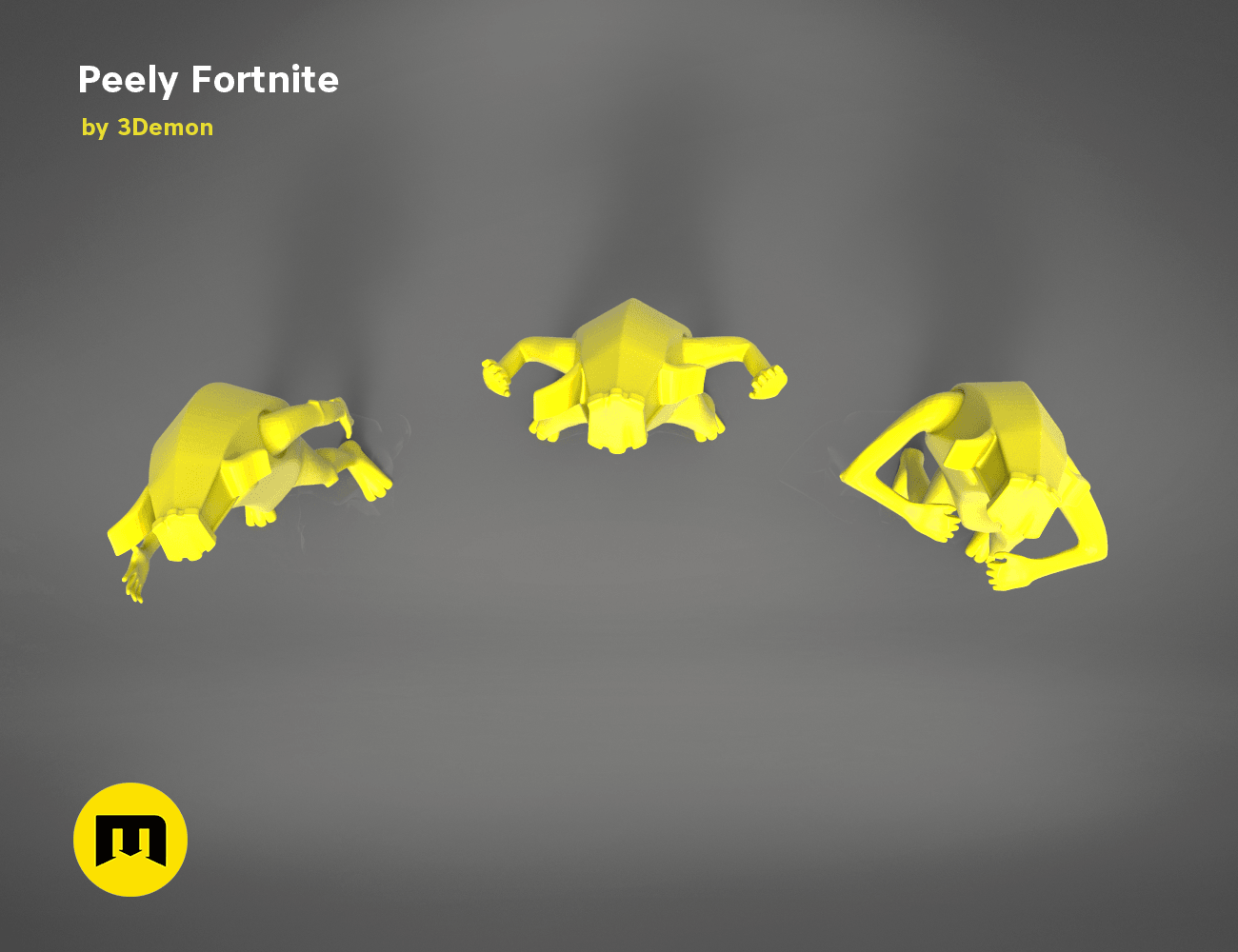 peely_yellow_3D_print-top.331.png Download OBJ file Peely Fortnite Banana Figures • Object to 3D print, 3D-mon