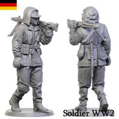 Apr7.jpg Файл 3D Немецкий солдат ww2 7・Шаблон для 3D-печати для загрузки