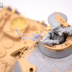 Gun Mount + MG-34 for German Tanks