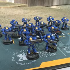 IMG_4626.JPG STL file Starcraft 2 Marines wargaming・3D print model to download