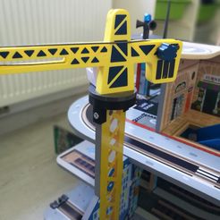 Brio grue.jpg XXL Liddle station crane support for BRIO train - reinforced version