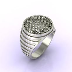 46-1-1.20.jpg Download file Gents Ring - STL READY • 3D print template, tuttodesign