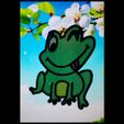 Frog-Pic3.jpg Winking Frog Suncatcher Window Hanging Garden Decoration