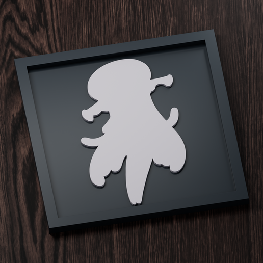 Nihilego - Pokemon Silhouette Frame | Normal, Inverse & Scaled STL