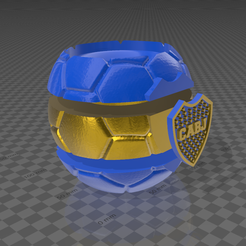 3D-Builder-15_1_2023-12_29_47.png Fichier STL mate pelota boca juniors desmontable・Objet pour imprimante 3D à télécharger