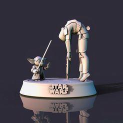 3 copia.jpg Archivo 3D Star Wars Yoda 021・Plan para descargar y imprimir en 3D