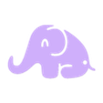 keychain elephant.stl Elephant Keychain