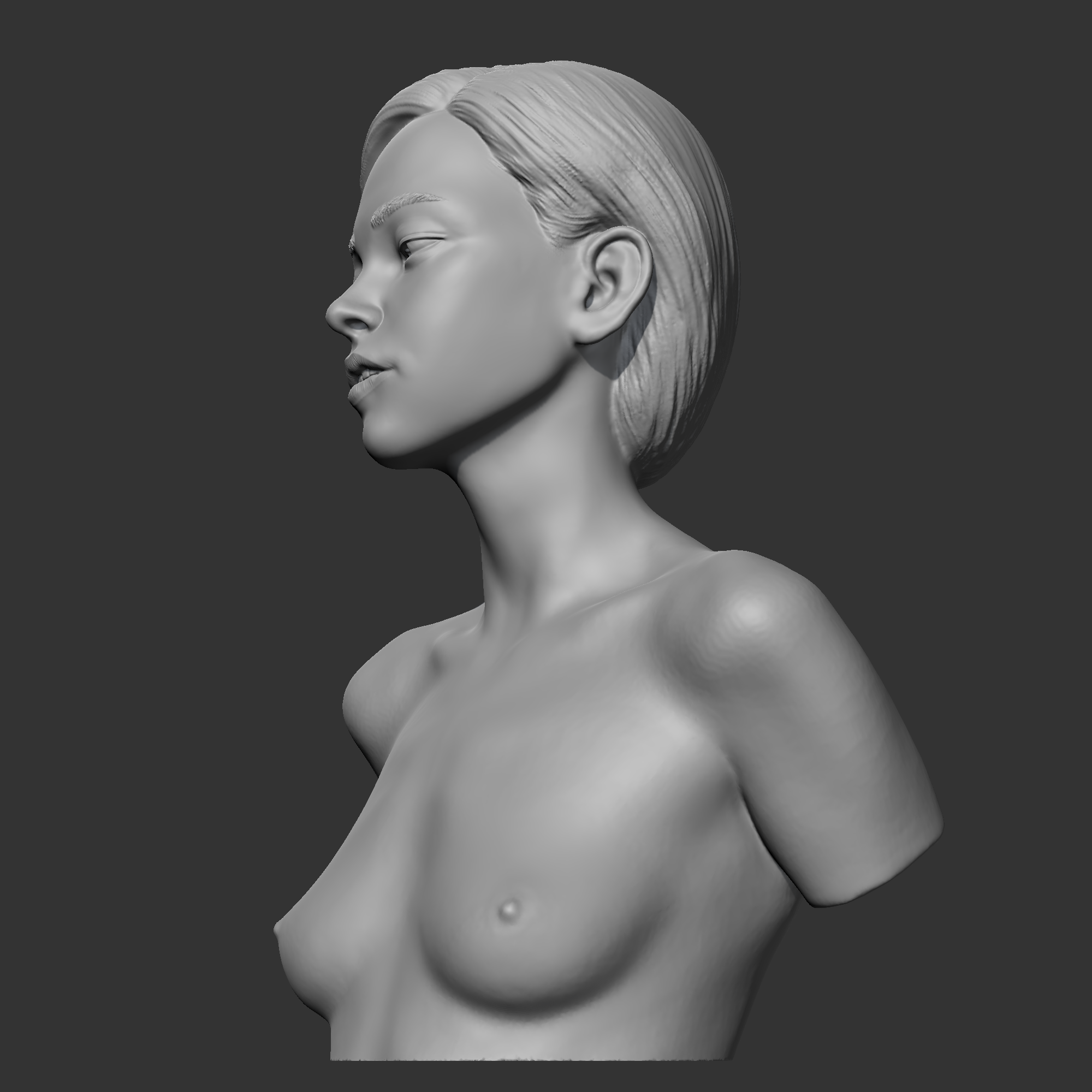 04.png OBJ file HD girl bust G 3D print model・3D printing template to download, sangho