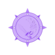 Dark Angels Ravenwing Spiked Circle Emblem.stl Dark Angels Ravenwing Emblem