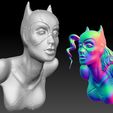 Cover.jpg Archivo STL Busto Gatúbela 2 versiones・Objeto imprimible en 3D para descargar