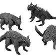 Dire-rats-teeth-2-basic-Mystic-Pigeon-Gaming.jpg dnd Giant Dire Rats and Rat Swarms (resin miniatures)