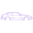 celica supra 1984.stl Wall Silhouette: Toyota - celica supra 1984