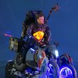 IMG_3154.JPG STL file Death Stranding Sam on his bike with LED lights・3D printing model to download