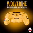 Slika-3.png Wolverine Two Style PS5 Controller cover/skin (decorativo) Ficheiro 3MF incluído