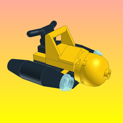 New-Model-01.png OBJ file NotLego Lego Submarine Model 1210・3D print design to download