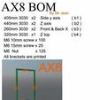 bom.jpg AX8 Anet a8 frame ( AM8 remix )