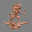 1.png Pokemon Lycanroc Midnight - Fan Art - Figure 3D print model 3D print model