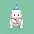 Cod123-Bunny-Bird-Flower-1.jpeg 3D file Bunny Bird Flower・3D print design to download