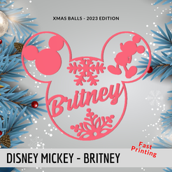 7.png Christmas bauble - Mickey - Britney