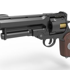 1.jpg Archivo 3D Samaritan Revolver de la película Hellboy 2004・Objeto imprimible en 3D para descargar, CosplayItemsRock