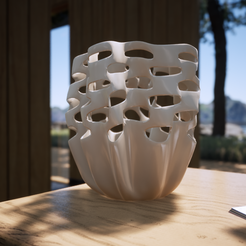 Imagen31.png Archivo STL Jarron calado - vaso decorativo・Diseño para descargar y imprimir en 3D