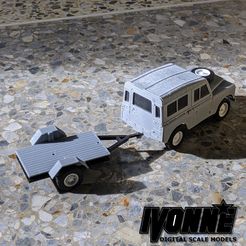 Cover.jpg 1:43 Scale Small Bed Trailer for RC Models