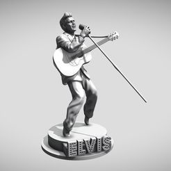 6.jpg Archivo STL Elvis Presley - Impresión 3D・Modelo de impresión 3D para descargar, ronnie_yonk