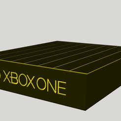 xbone_ghv1_vit1.png Free STL file Xbox One Games holder・3D printable model to download