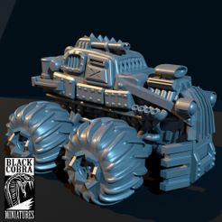 MonsterTruckLOGO.jpg STL file Gaslands Monster Truck・3D print design to download