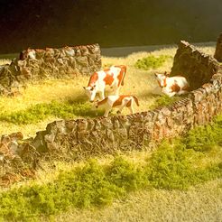 scenic-4.jpg STL file Ultimate Dry Stone Wall modules for model railway, wargames・3D printable model to download