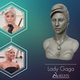 01.jpg Lady Gaga sculpture Ready to Print 3D print model