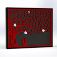 Untitled-Project-13.png Enchanting Shadow Box Wedding Frame - Eternal Love Encased in Three Hearts