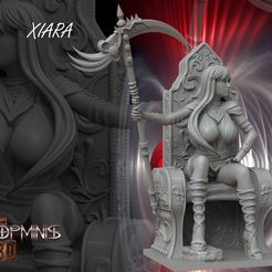 XIARA.jpg STL file WARRIOR GODDESSES HELL・3D print model to download