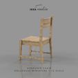 iNsPIRED IKEA minicluie NORRAKER CHAIR DOLLHOUSE MINIATURE 1:12 SCALE Miniature Ikea-inspired Norraker Chair for 1:12 Dollhouse, Chair for Dollhouse, Miniature Furniture Chair