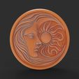 3110-B.289.jpg Sun and Moon Face STL File for 3D Printing CNC Carving