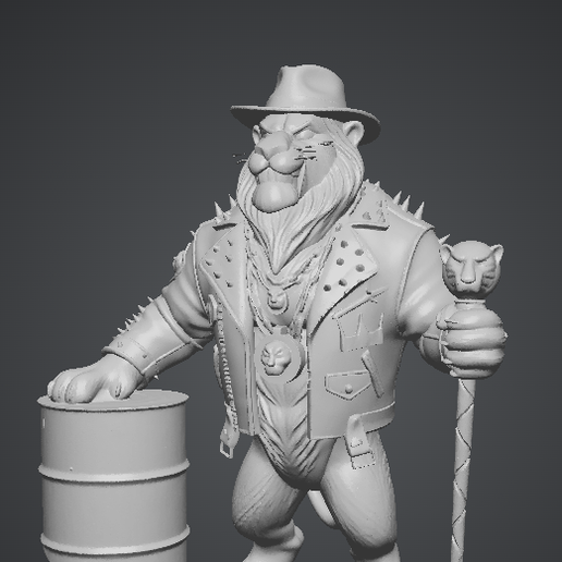 🎨 Simba – Street Boss Urban Style 3D Printable Figure (Fan Art)・Archivo ...