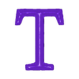 T.stl Elegant Chiseled Font Alphabet and Numbers (40 3d models)