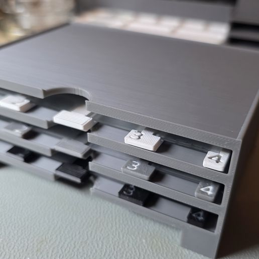 🛝 Slide tray with shelf, microscope,・ STL File for 3D printing・Cults