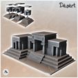 1-PREM.jpg Desert building with wide access staircase and columns (12) - Canyon Sandy Landscape 28mm 15mm RPG DND Nomad Desertland African