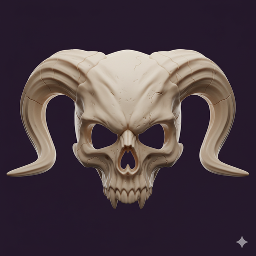 easy to print mask, viking mask STL, universal size mask STL, cosplay mask STL, antihero mask STL, superhero mask STL, ornate mask STL, mask template STL, animal skull mask STL, possessed mask STL, theater mask STL, Halloween mask STL, comfortable wearabl