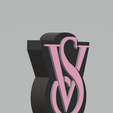 STL file Victoria's Secret Logo 🕯️・Template to download and 3D