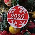 ChristmasNameOrnament-photo01-628x472.jpg Archivo STL gratuito Adorno de nombre de Navidad personalizable・Objeto imprimible en 3D para descargar
