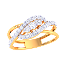 Printable 3D jewelry model of Lady diamond ring