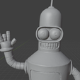 3.png Bender Bending Rodriguez (Futurama) - Mini Figure | Highly Detailed 3D Print Model