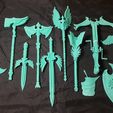 0.jpg STL file Runes weapons collection・3D print design to download